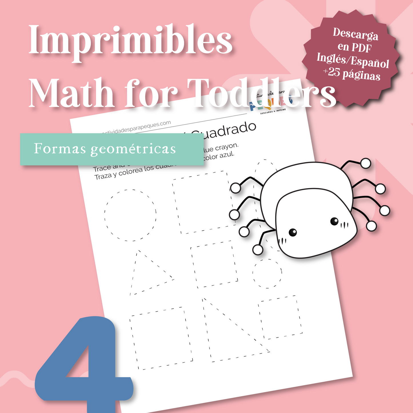 Matemáticas para Niños Pequeños – (Inglés/Español)