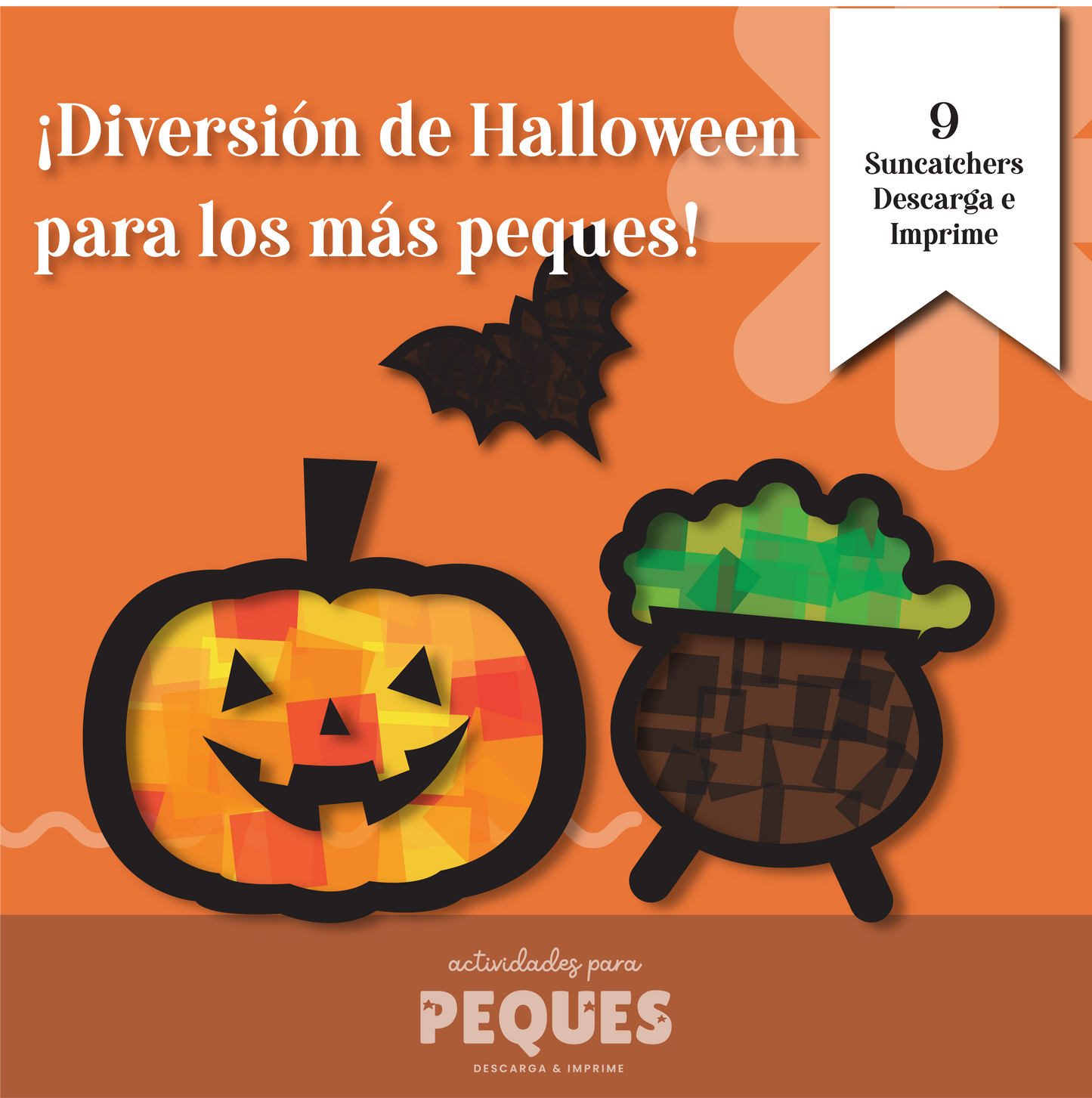 🎃 Manualidad de Halloween: Suncatcher para Niños