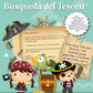 ¡Búsqueda del Tesoro Pirata para Imprimir!