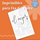 🖍️ Tarjeta para colorear – ¡Feliz Día, Papá!