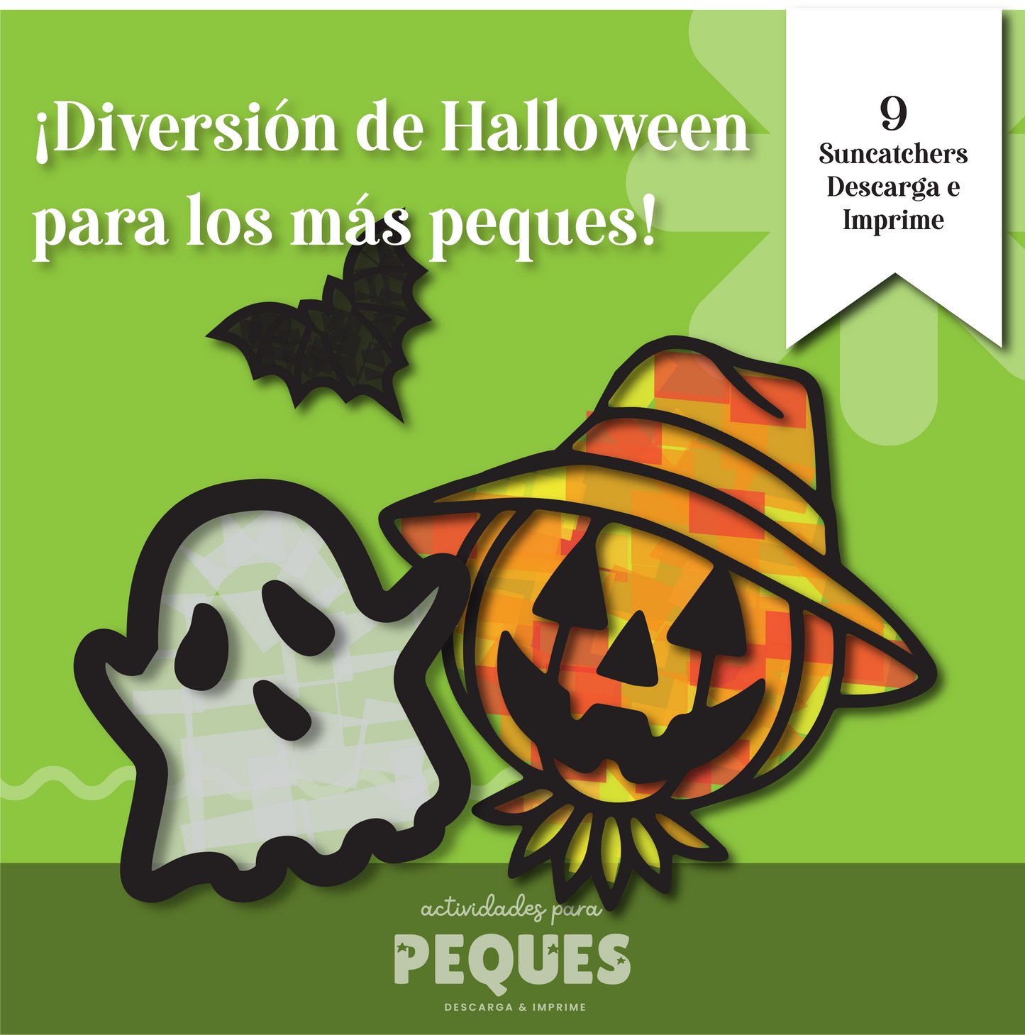 🎃 Manualidad de Halloween: Suncatcher para Niños