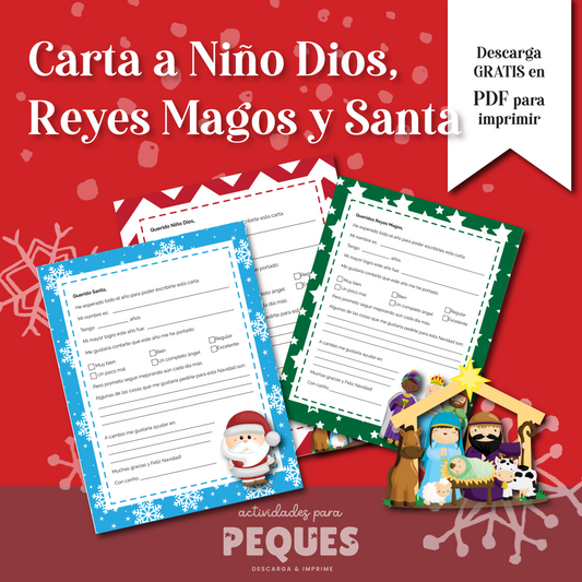 🎄 Cartas Mágicas para el Niño Dios, Santa y los Reyes Magos ✨
